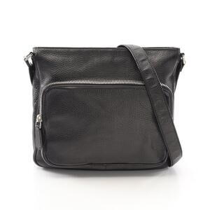 PRADA Leather Shoulder Bag Black